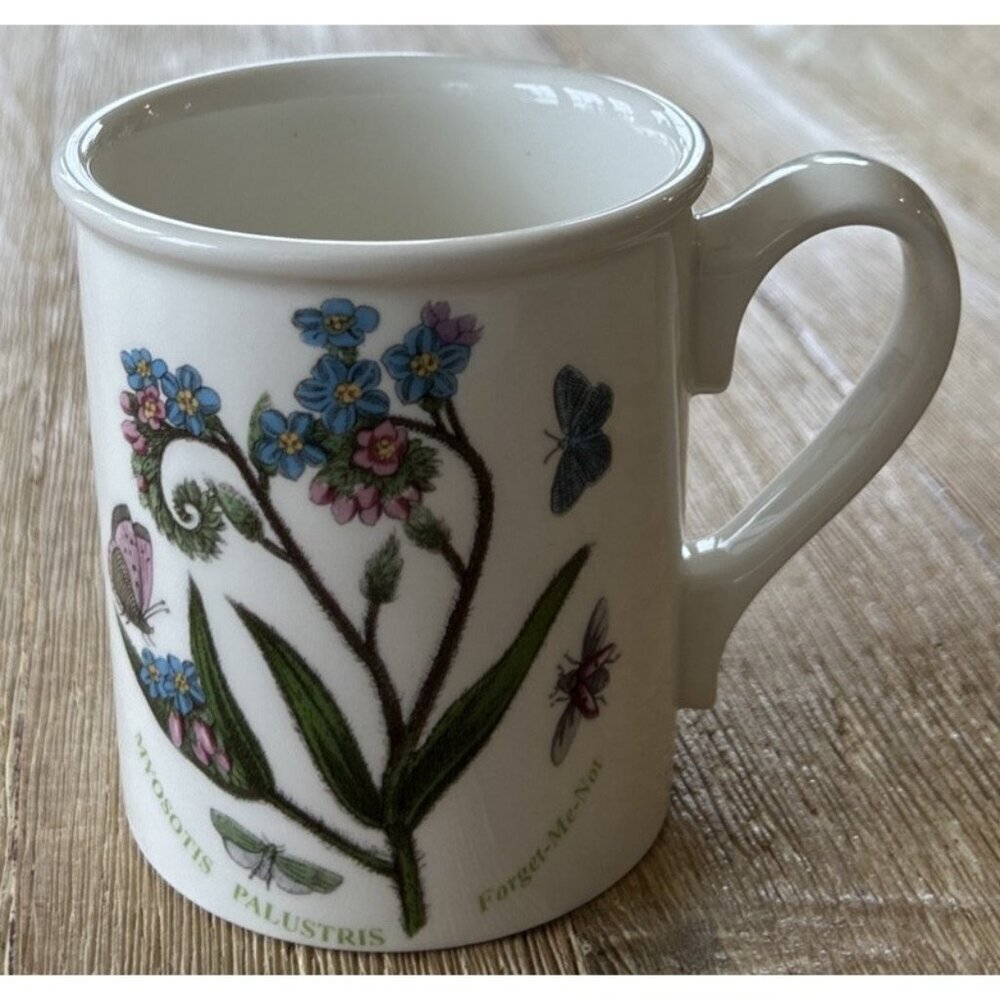 Portmeirion Botanic Garden Coffee Mug Forget Me Not Stoke on Trent England